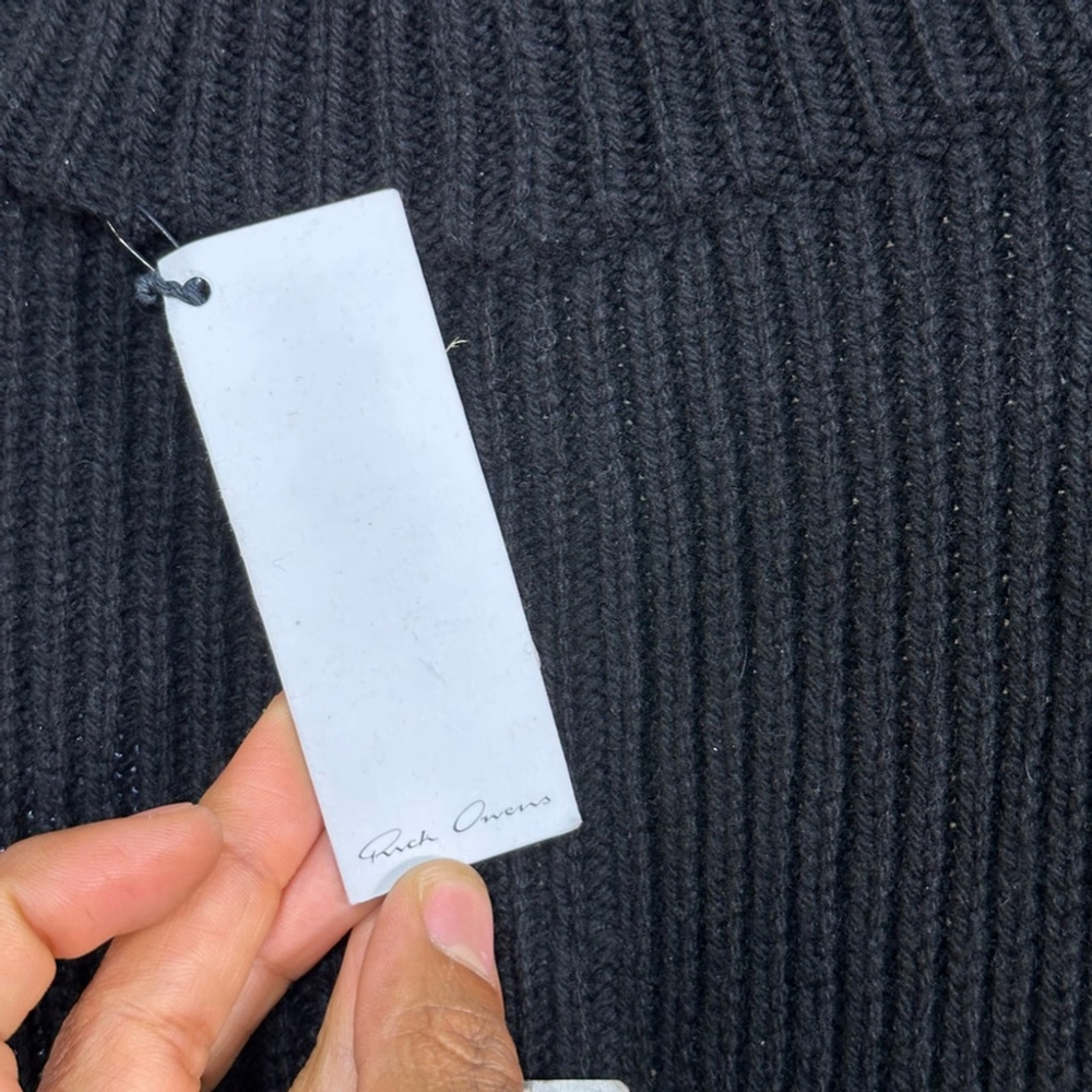 Rick Owens Black Banana Cashmere Sweater XL - Picture 12 of 17